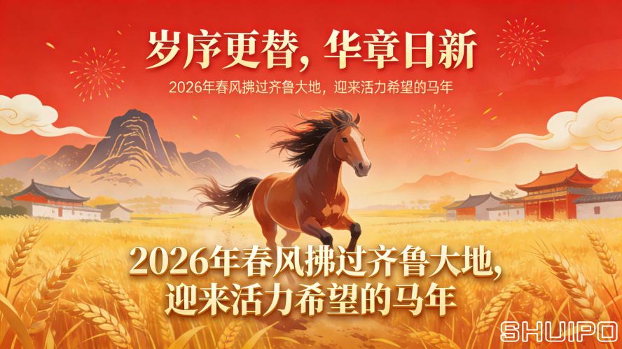 智馭風云，馬到功成 ——水泊智能攜全體員工，祝您新春快樂，闔家安康！